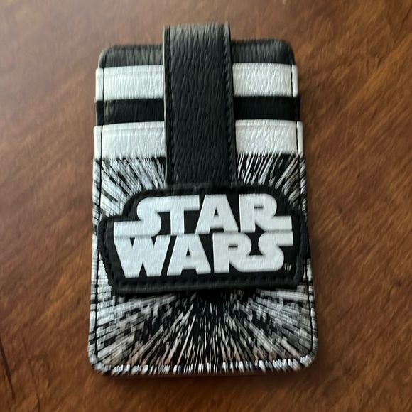 Disney parks Star Wars Wallet Card Holder simulated lea… - Picture 1 of 6